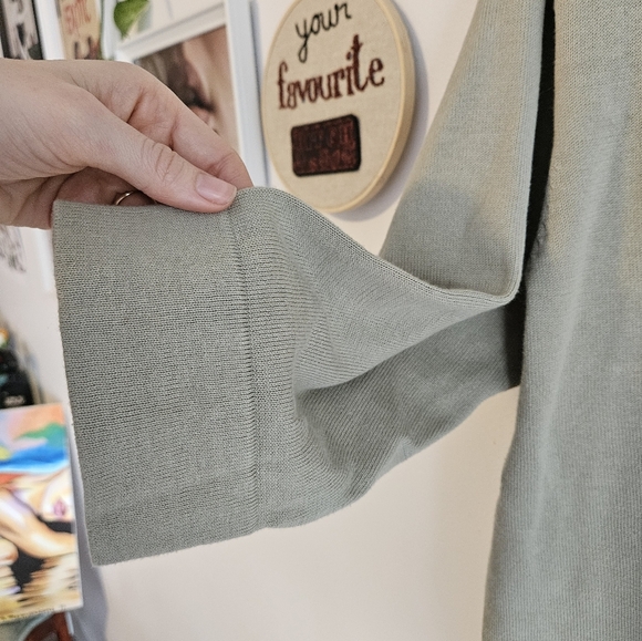 Vintage Sage Green Northern Traditions Embroidered Cardigan - Picture 5 of 8